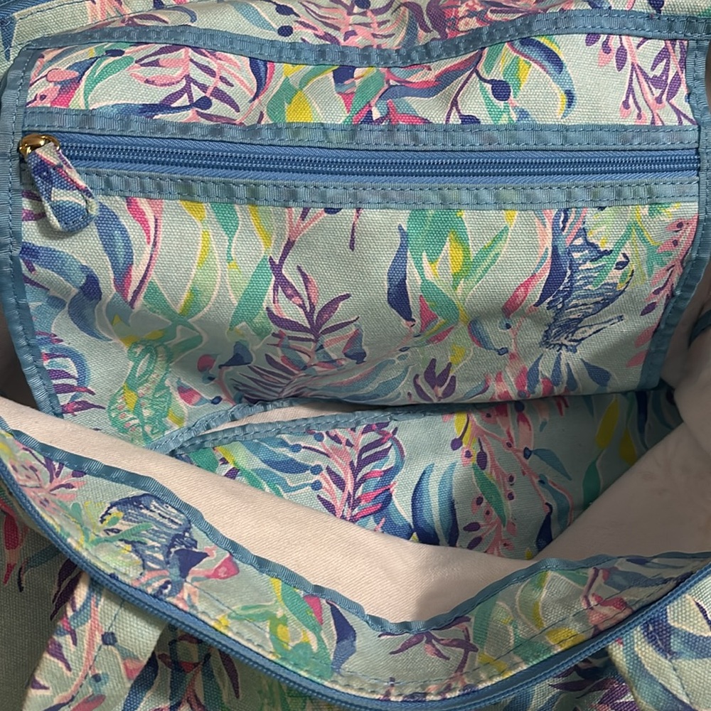 Lilly Pulitzer Colorful Patterned Tote Bag - Picture 6 of 7